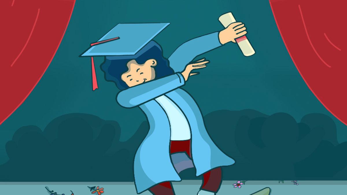 Graduate lo!