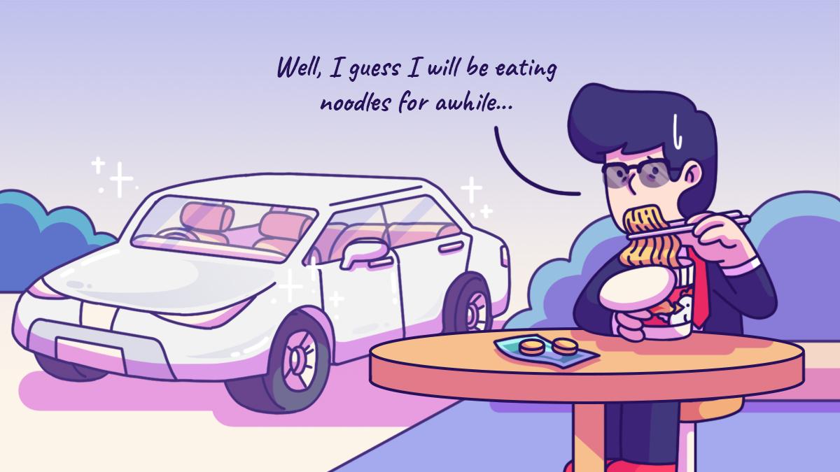 I Eat Instant Noodles Everyday But I Drive A Luxury Car